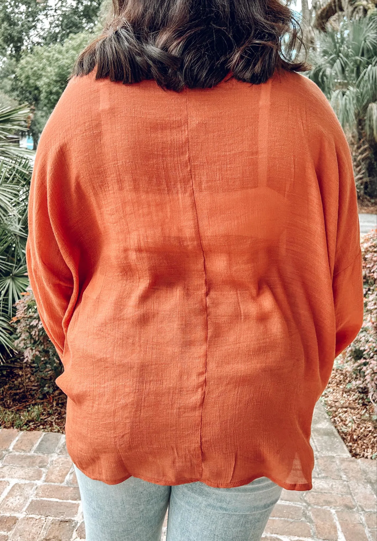 Caz Button Down Top | Rust