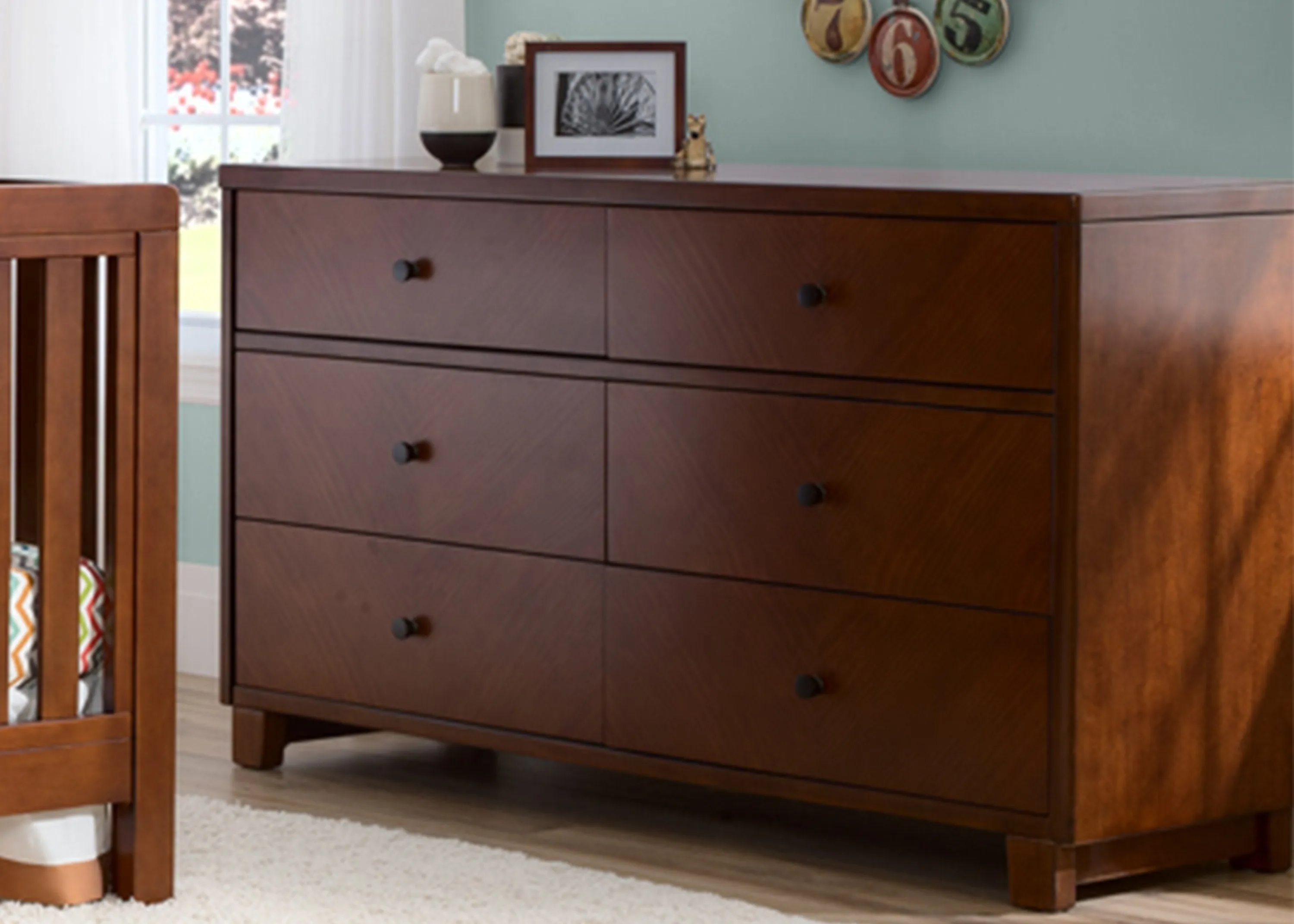 Chevron 6 Drawer Dresser