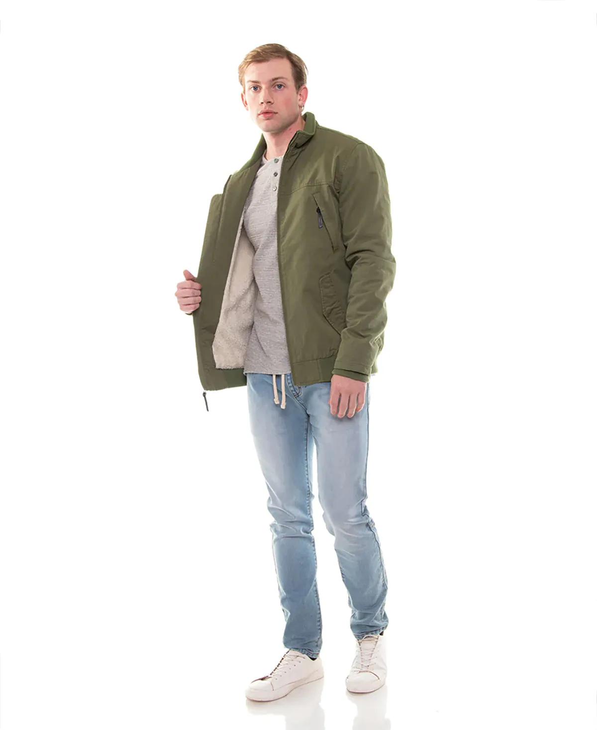 CIVIL SOCIETY OWEN GARMENT WASHED HARRINGTON JACKET