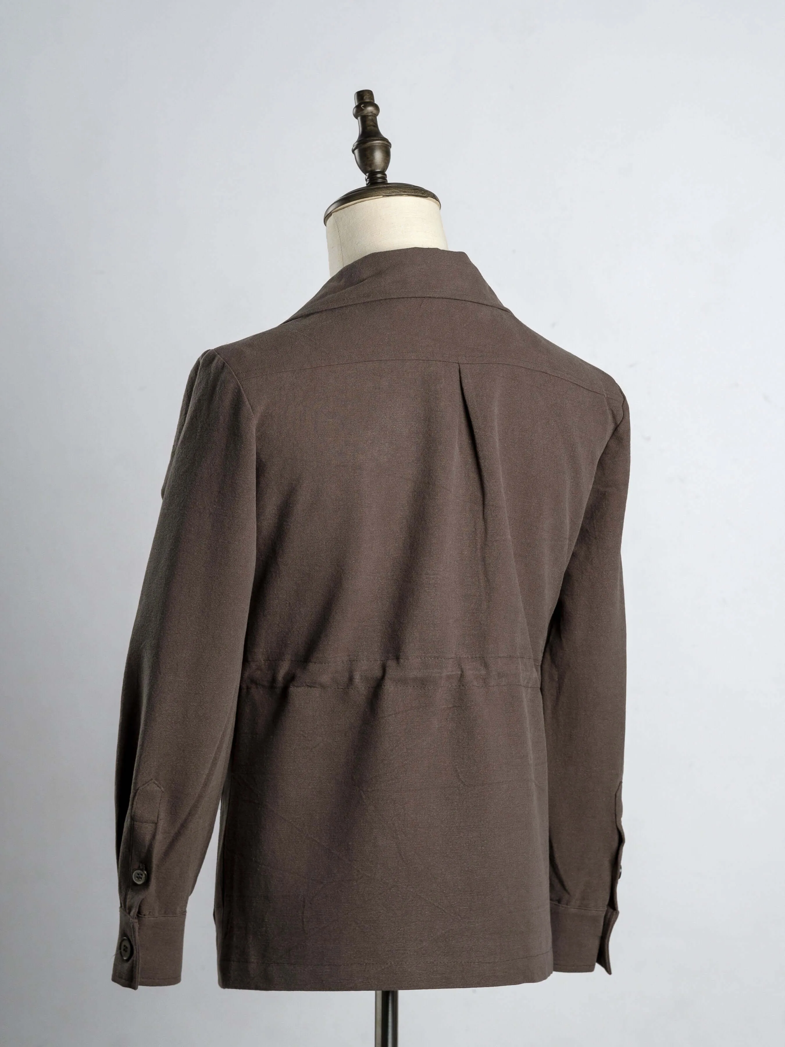 Classic Safari Jacket -  Coffee