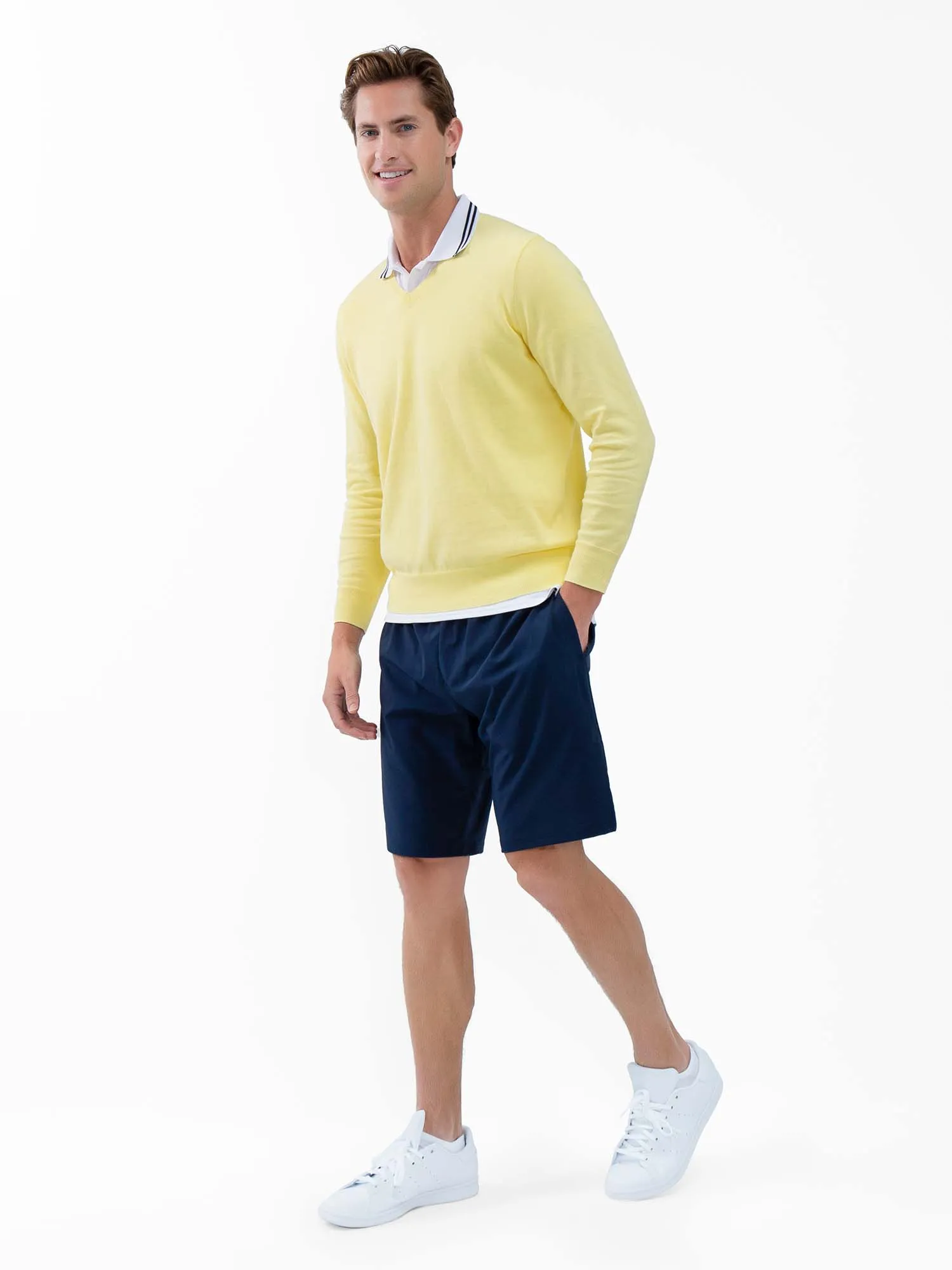 Classic V Neck Sweater - Lemonade