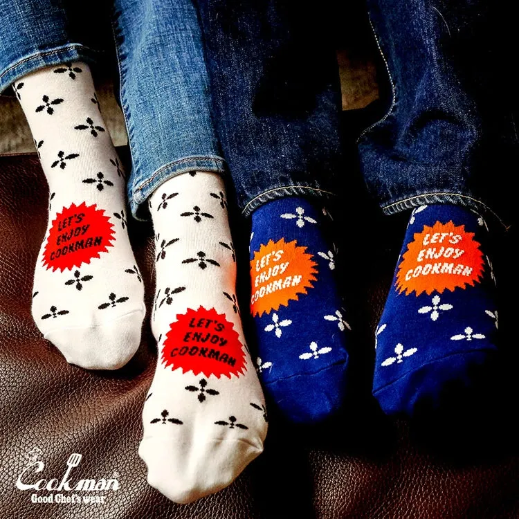 Cookman Crew Socks - Bandanna Cross : Navy