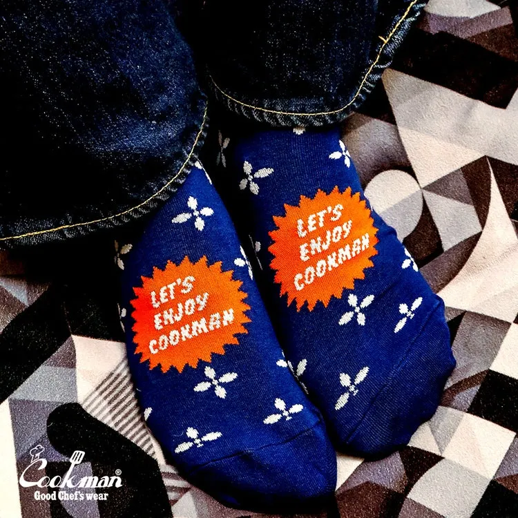 Cookman Crew Socks - Bandanna Cross : Navy