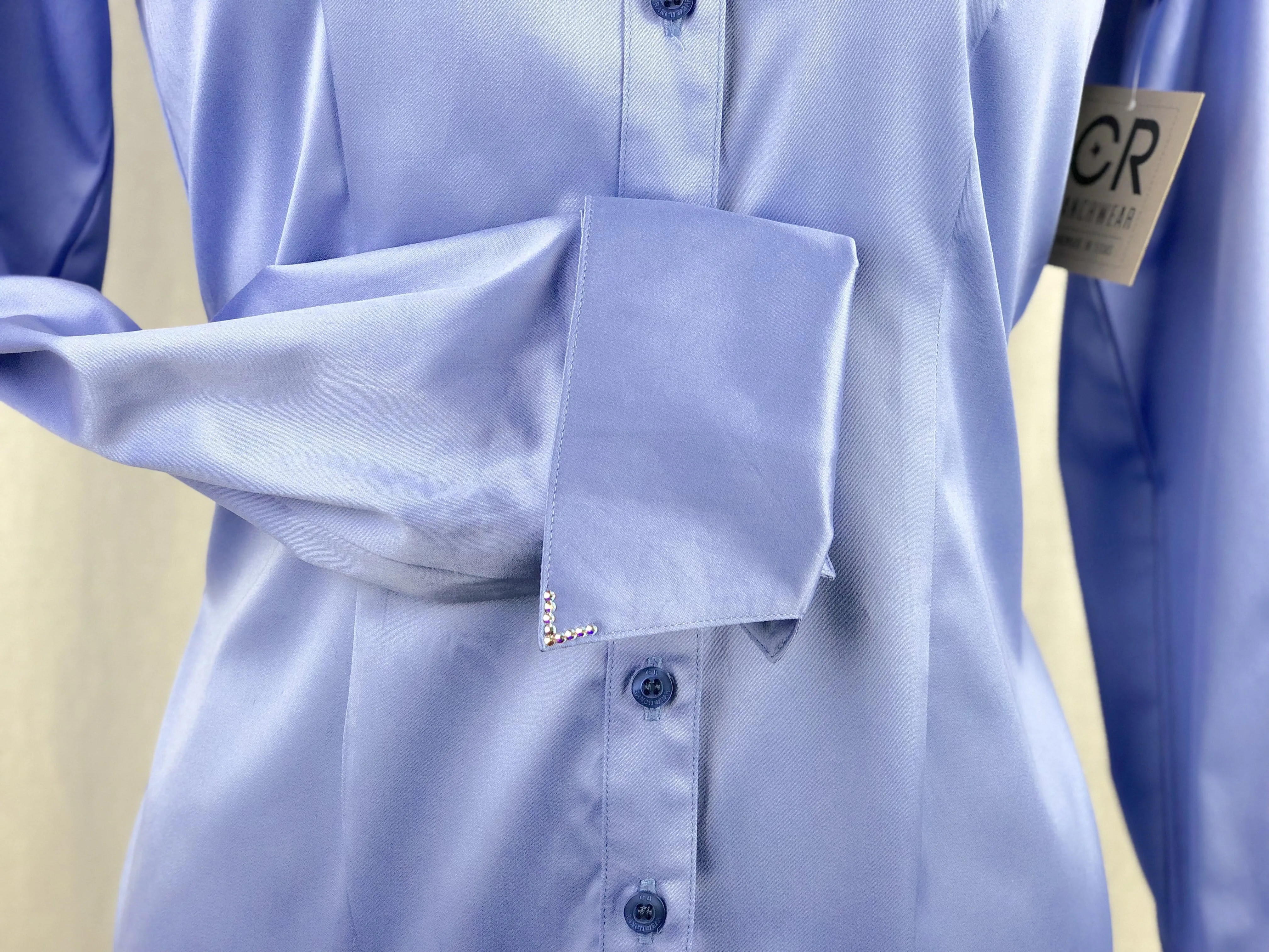 CR Classic Periwinkle Cotton Sateen Western Shirt - FINAL SALE