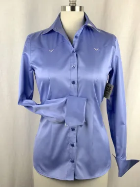 CR Classic Periwinkle Cotton Sateen Western Shirt - FINAL SALE