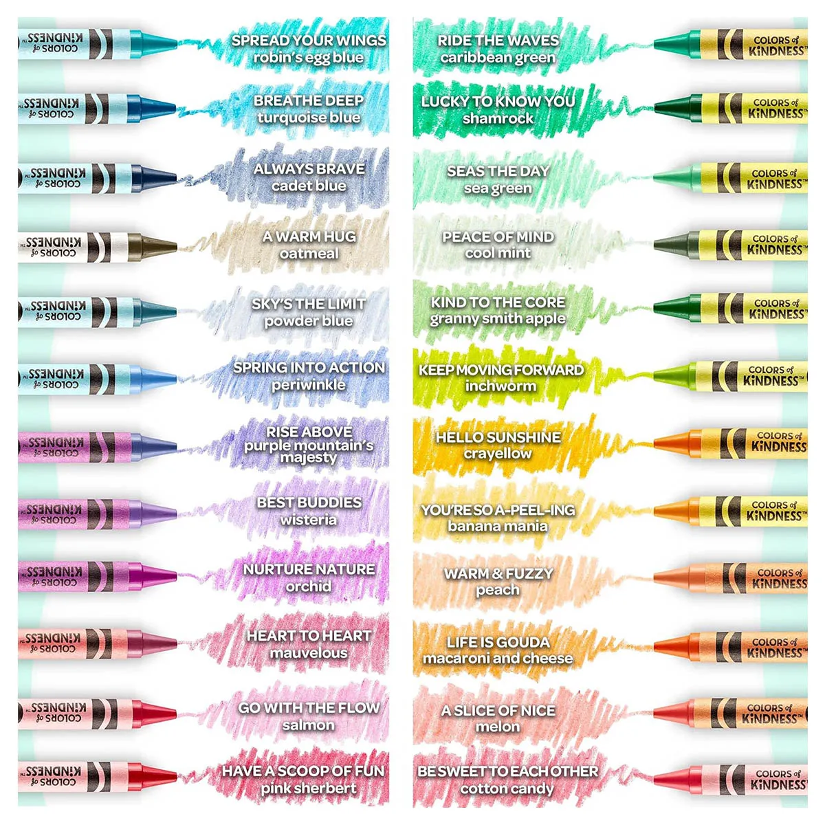 Crayola Colors of Kindness Crayons (24 Pack)