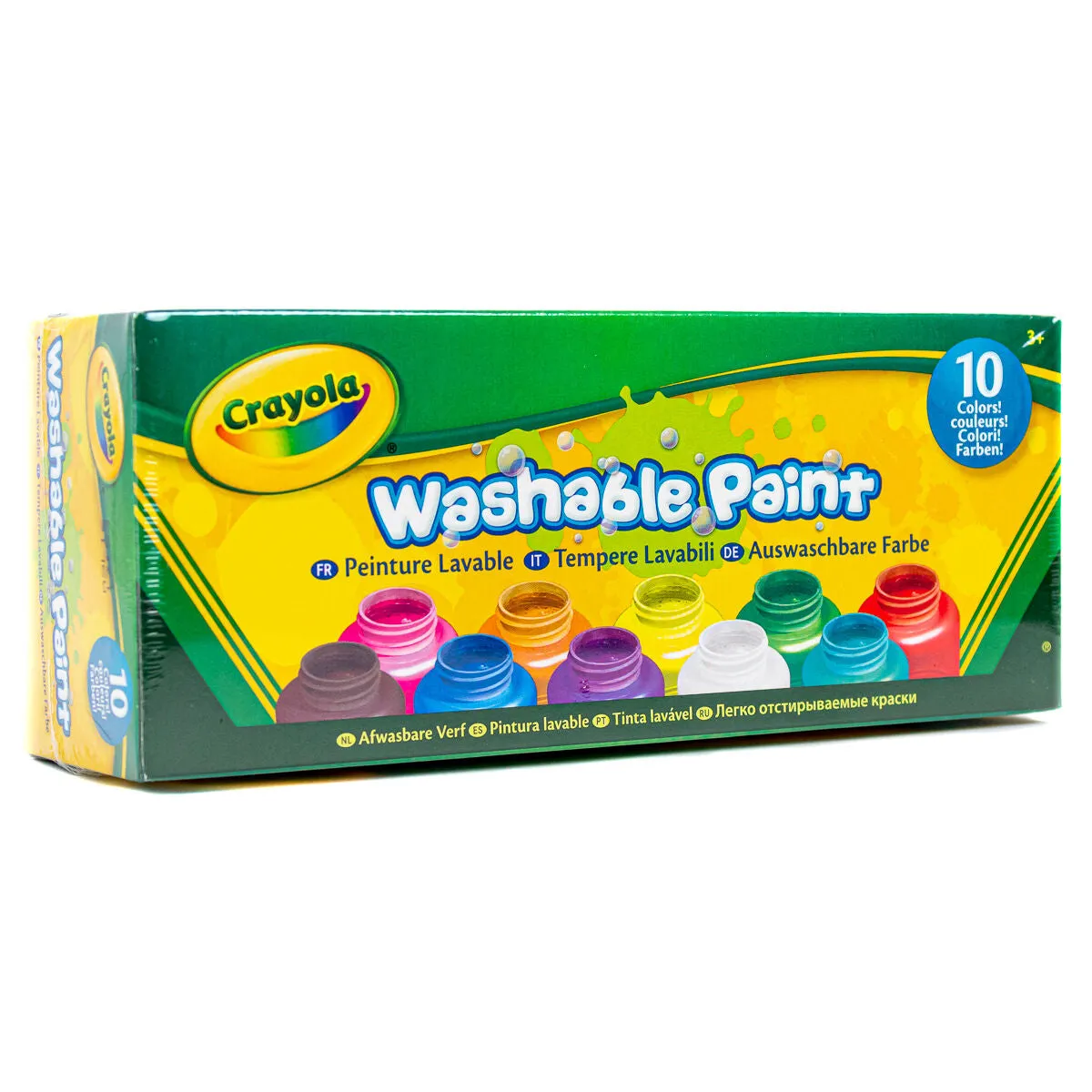 Crayola Washable Coloured Paint (10 Pack)