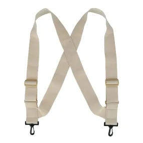 CTM® Big & Tall Elastic TSA Compliant Side Clip Suspenders with Swivel Hook Ends