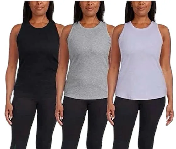 Danskin Women's 3-Pack Rib Tank