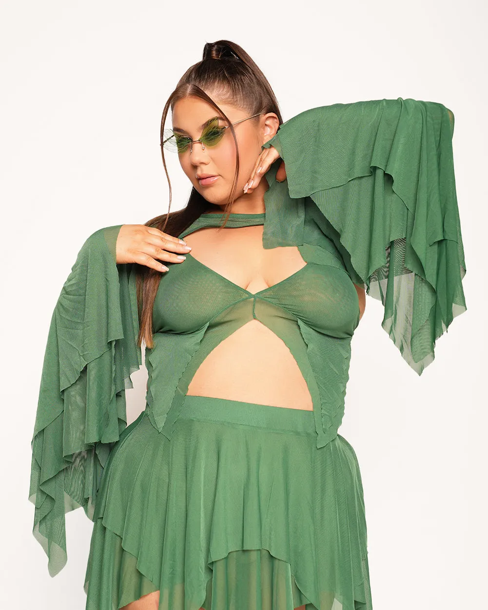 Dark Arts Ultra Crop Top - Green