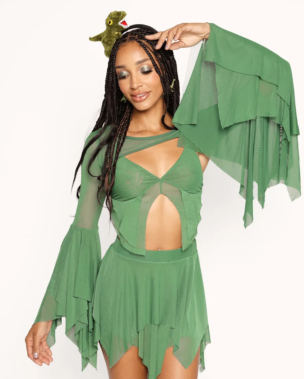 Dark Arts Ultra Crop Top - Green