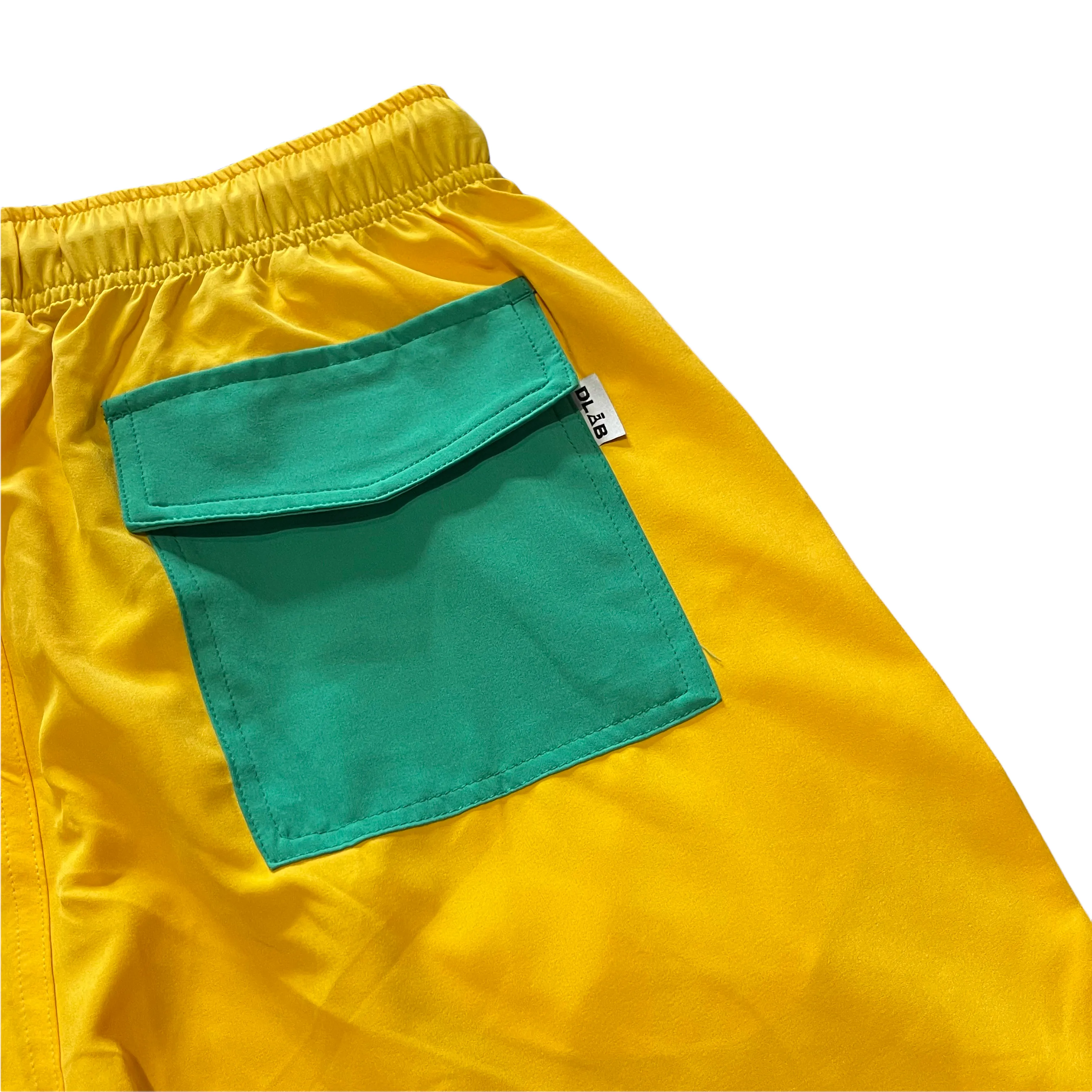 DLAB Men's Hybrid Board Shorts (Yellow)