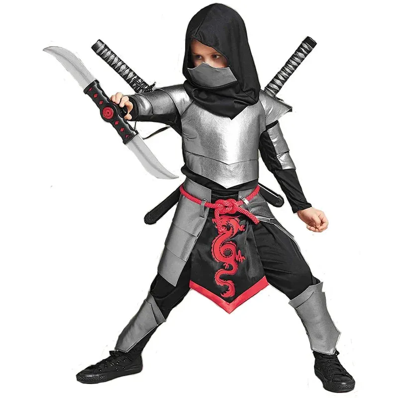 Dragon Ninja Silver Costume Kid Costumes