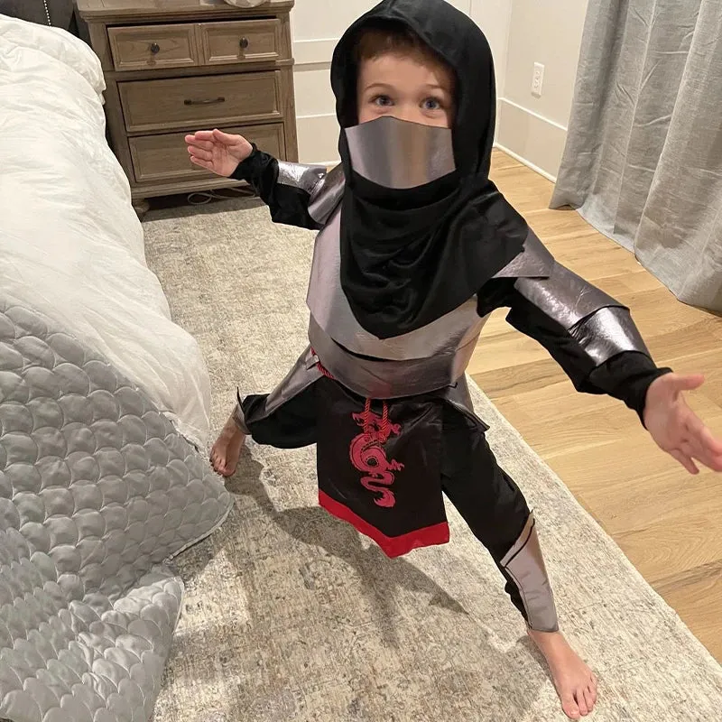 Dragon Ninja Silver Costume Kid Costumes