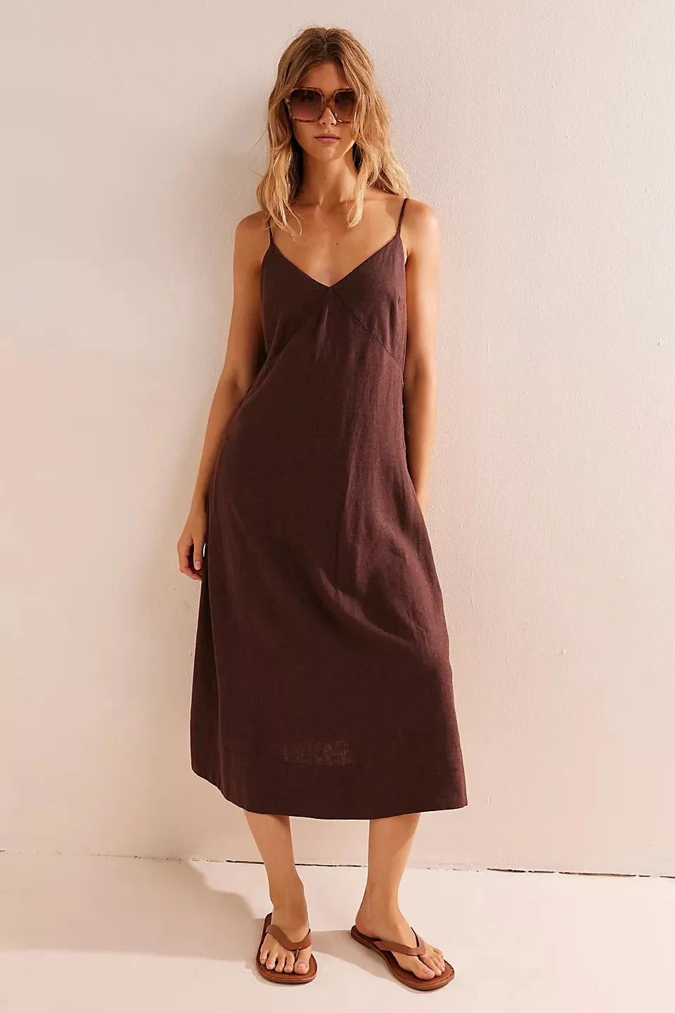 Emmers linen midi