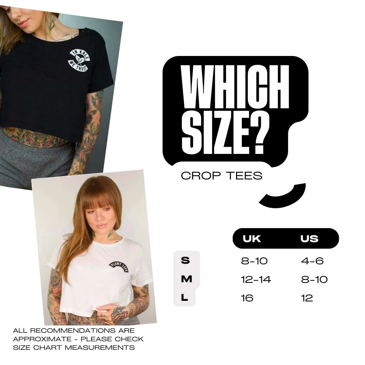 Equal Beings - White x Black Crop Tee