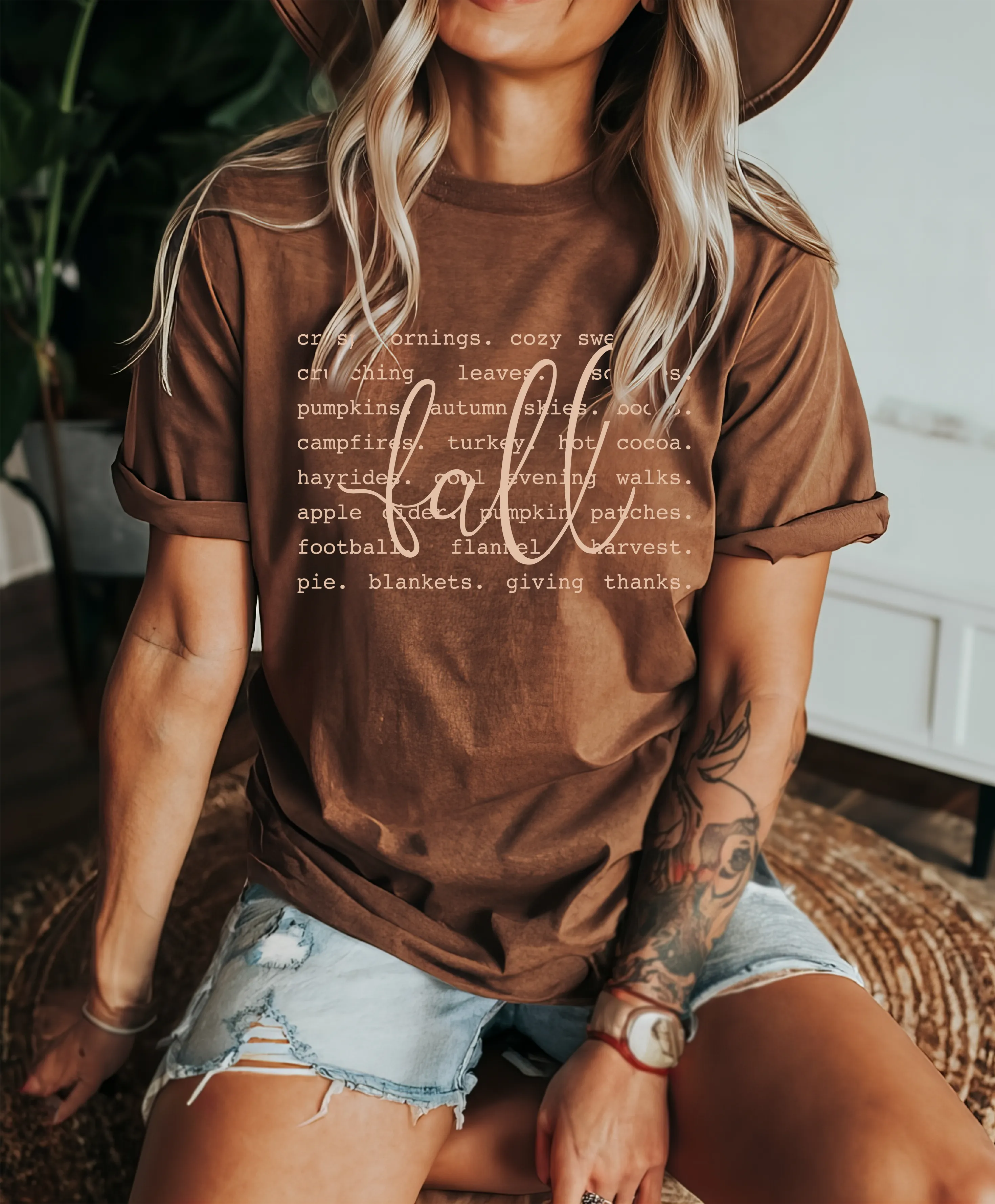 Fall Words Tee