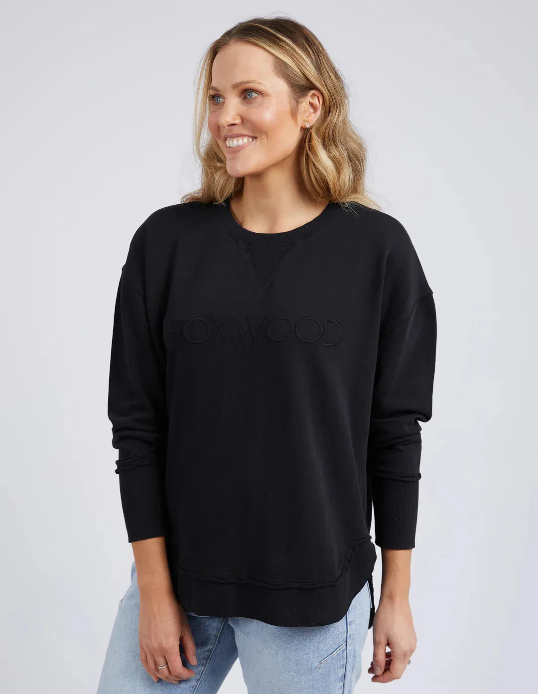 Foxwood Simplified Sweatshirt - Black on Black