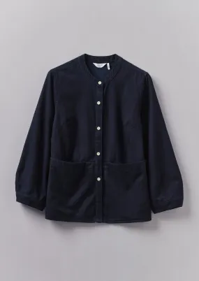 Front Pocket Soft Indigo Twill Shirt | Indigo