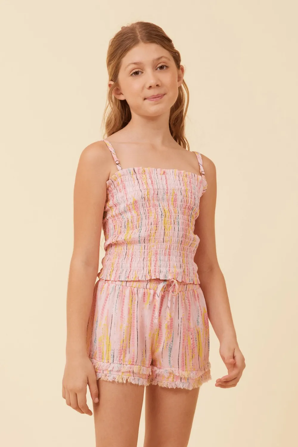 Fruity Tie Dye Smocked Tube Top