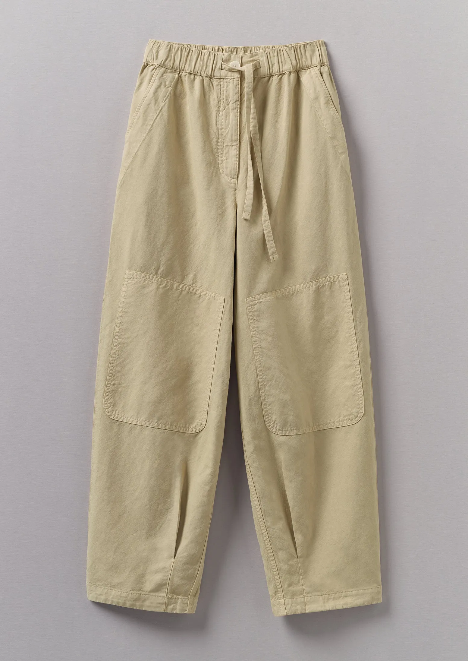 Garment Dyed Cotton Linen Canvas Trousers | Fallow