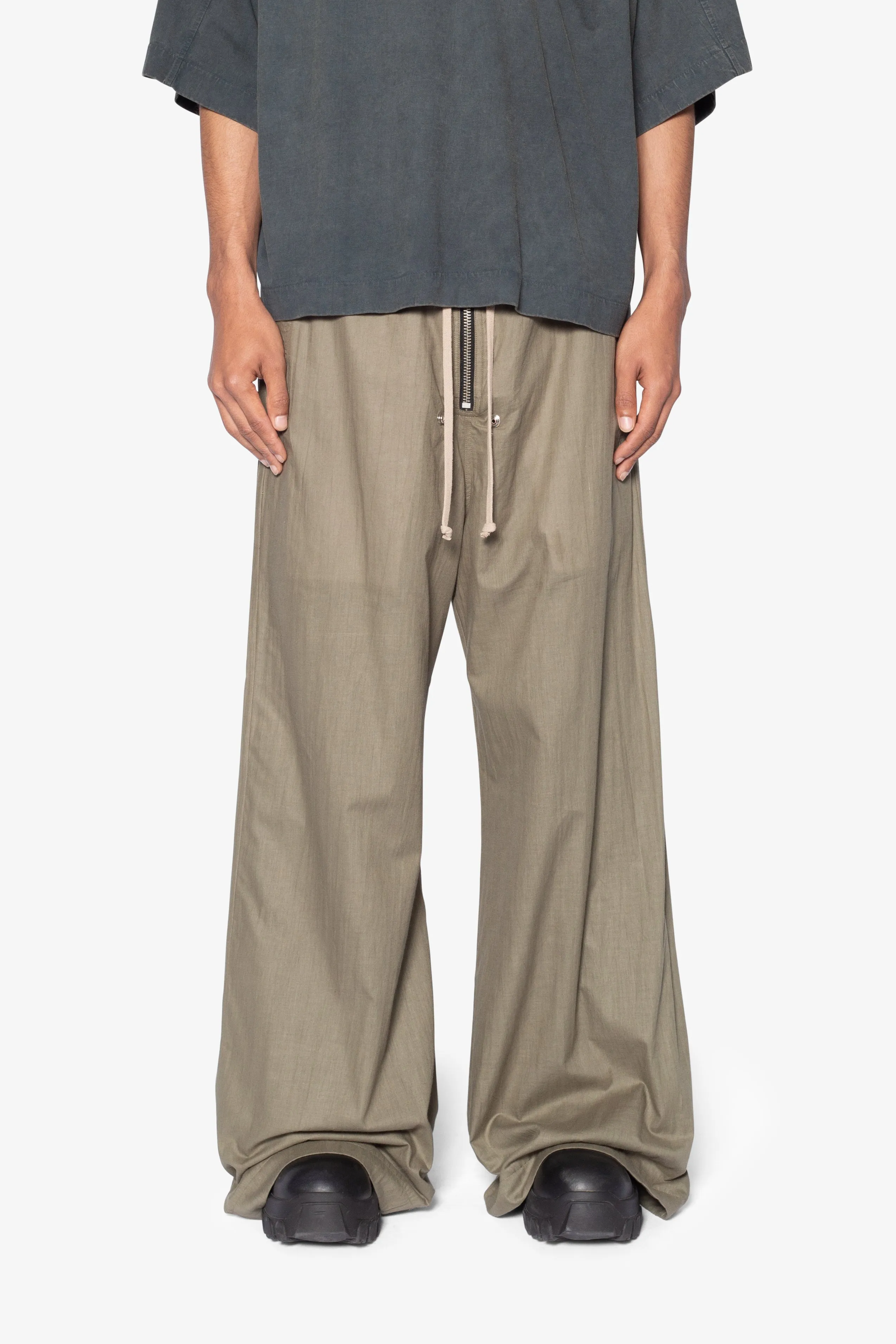 Gauze Layered Rave Pants - Olive