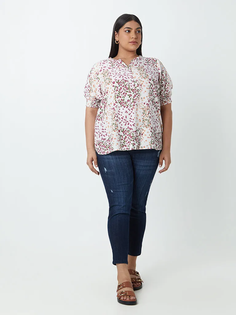 Gia Curves Multicolour Floral-Printed Top