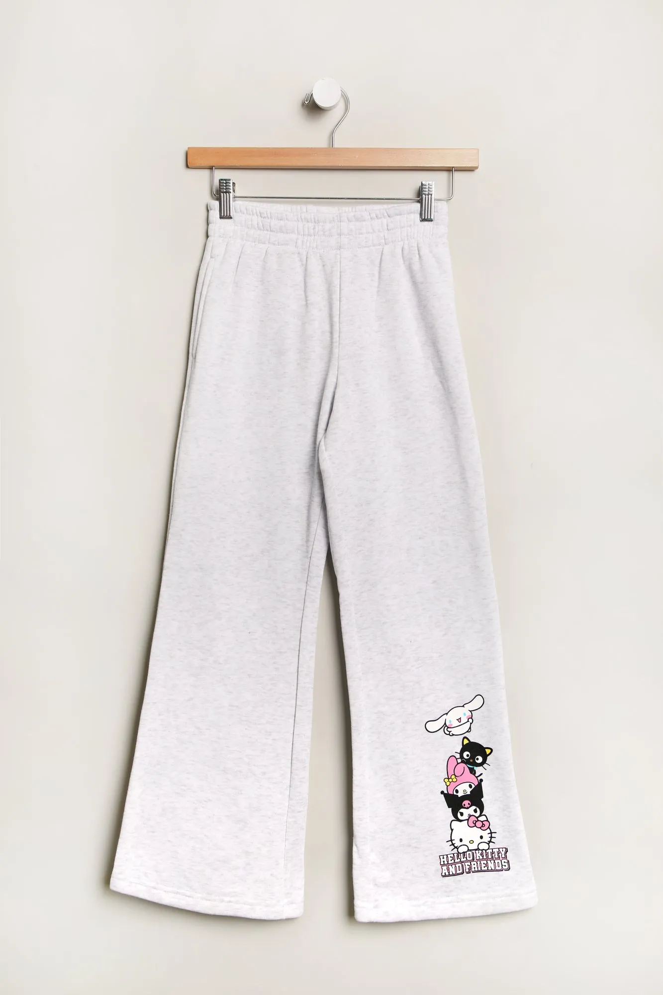 Girls' Hello Kitty And Friends Graphic Wide Leg Sweatpant