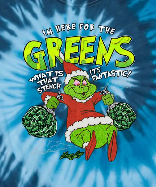 Grinch Blue Tie dye