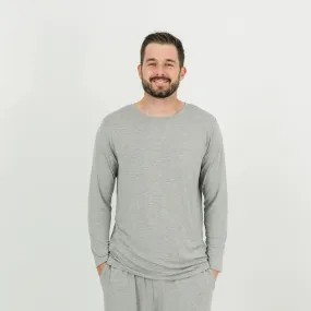 Heather Gray Men's Pajama Top