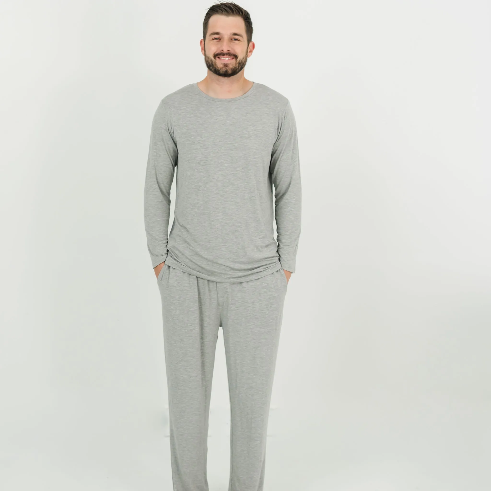 Heather Gray Men's Pajama Top