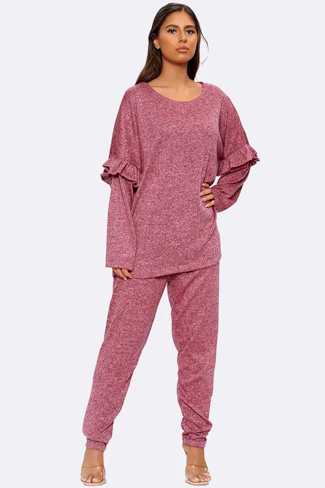 Italian Frill Detail Loungewear Set