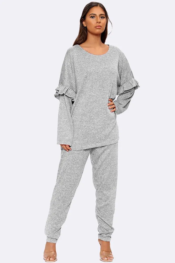 Italian Frill Detail Loungewear Set