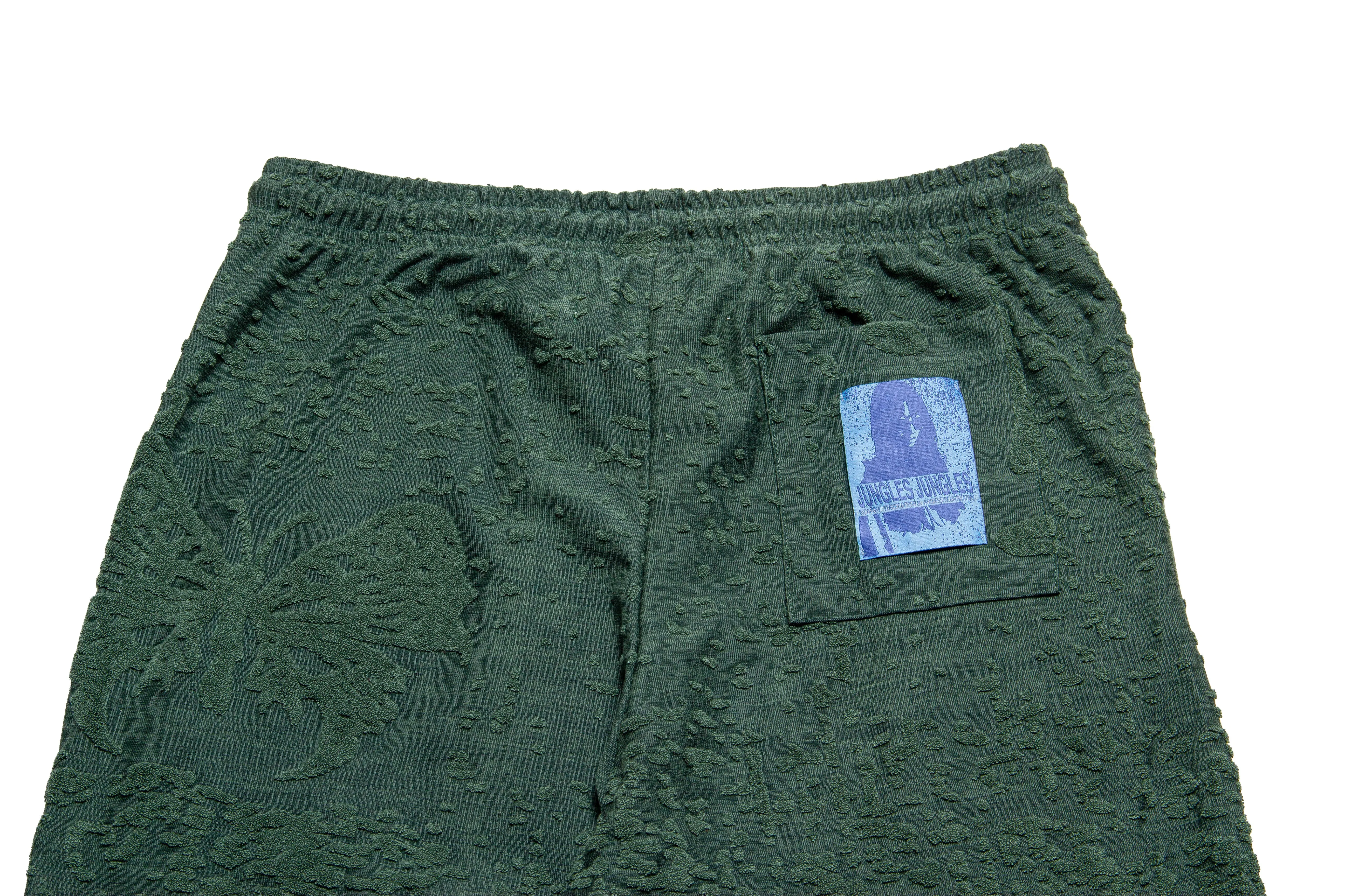 Jungles Jungles Symbols Terry Towelling Pants "Green"