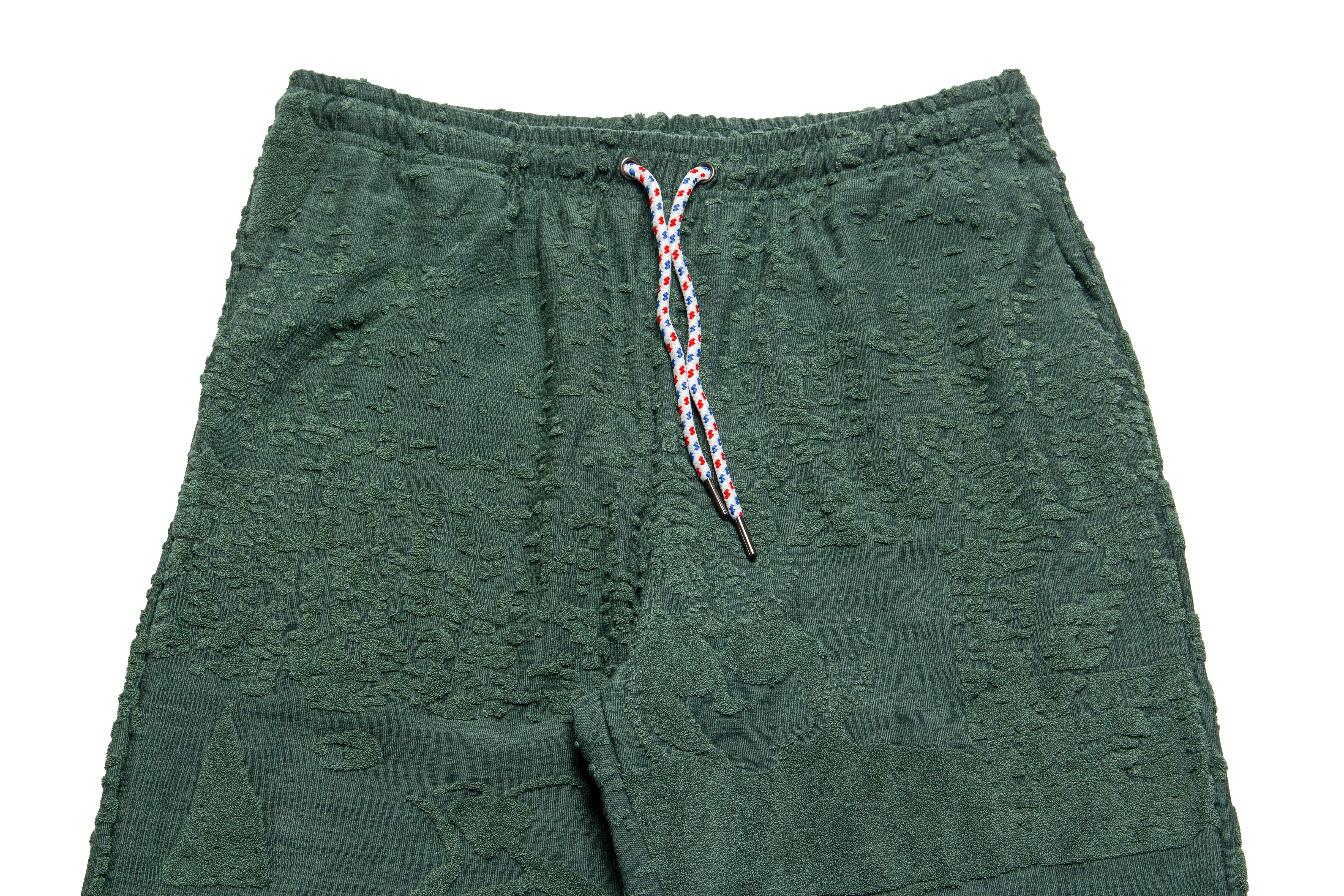 Jungles Jungles Symbols Terry Towelling Pants "Green"