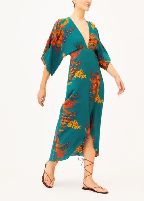 Katherine Green Floral Maxi Dress