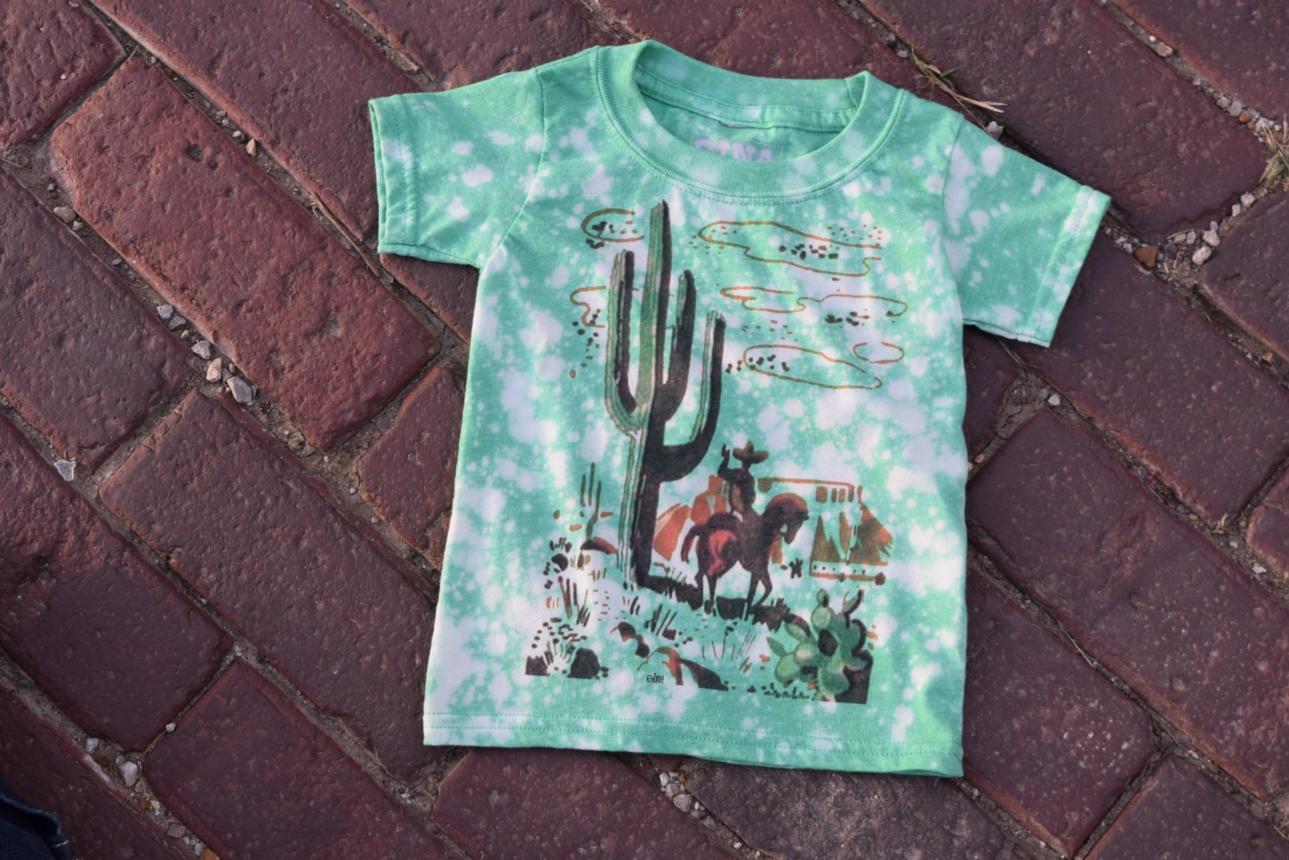 Kids Cactus & Cowboy Matchbook Graphic Tee