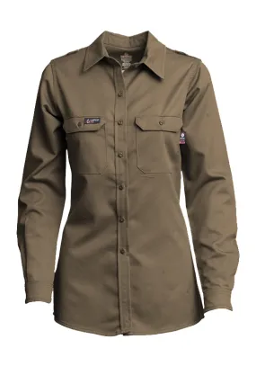 Ladies FR DH Uniform Shirts | made with 6.5oz. Westex® DH | Khaki