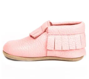 Leather Baby Moccasins Pink