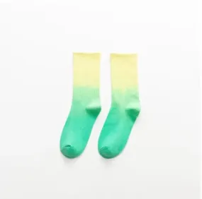 Lemon Mint - Double Tone Socks