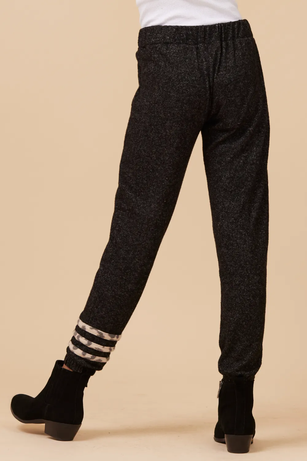 LEOPARD STRIPE HACCI JOGGER