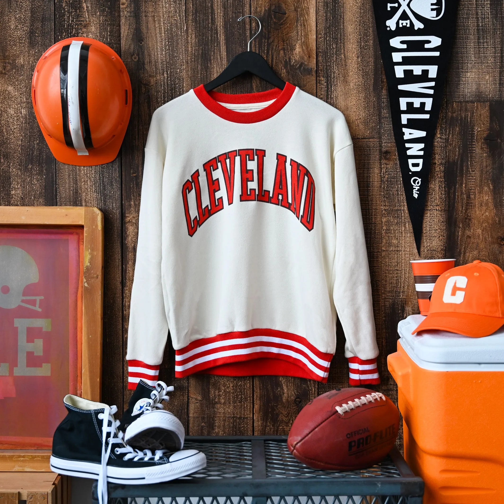 Limited Edition: Cleveland Arch Varsity Unisex Crewneck Sweatshirt