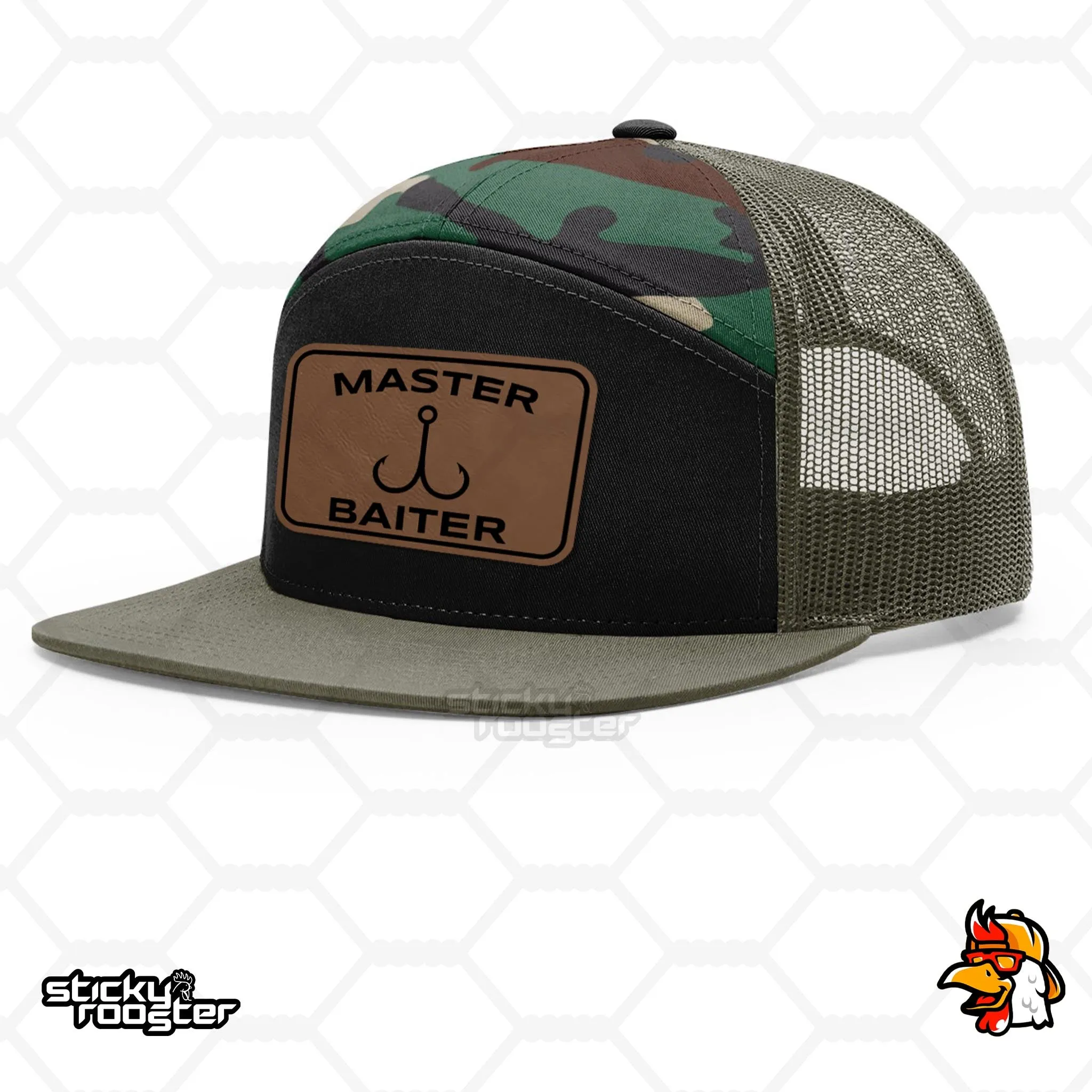 Master Baiter Leather Patch hat