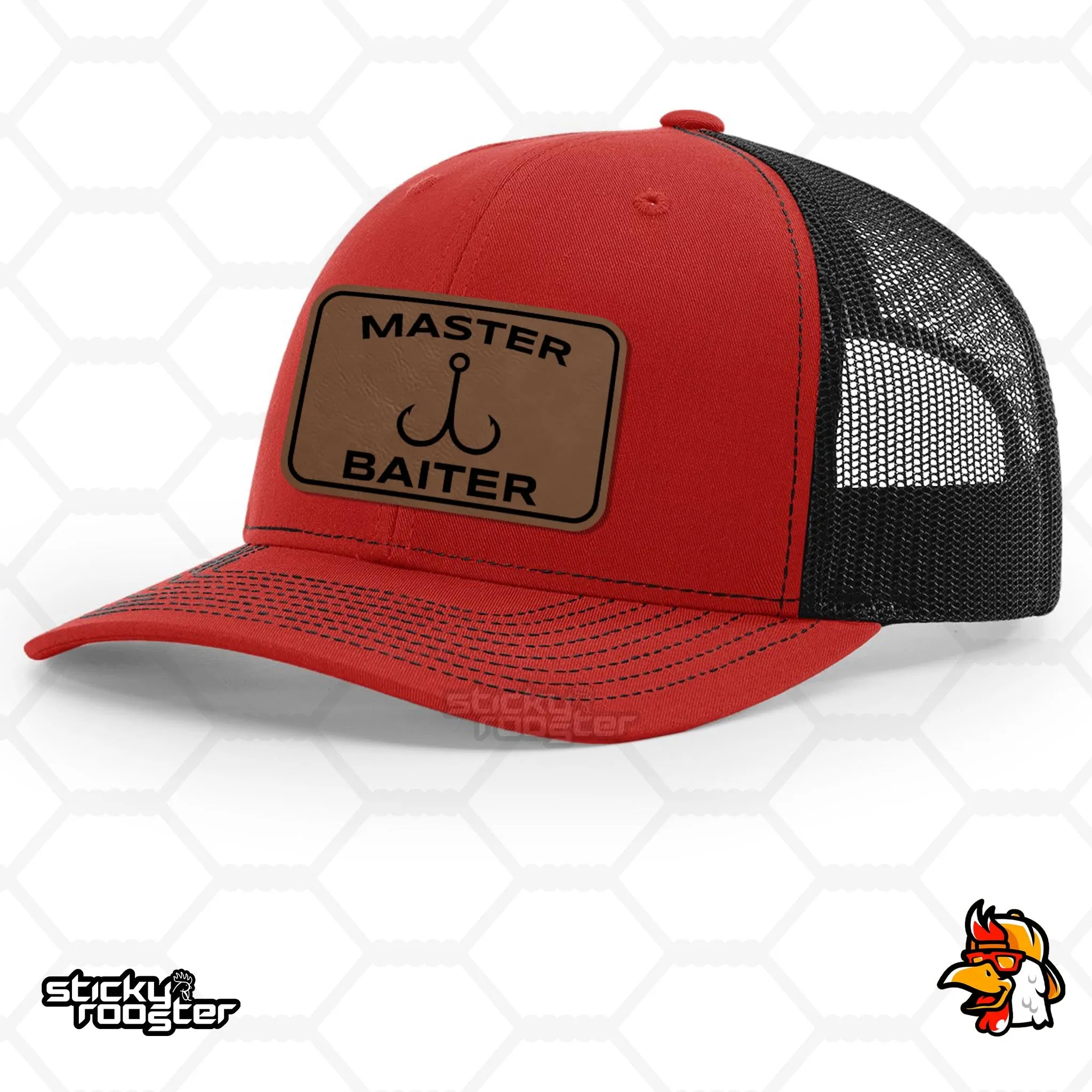 Master Baiter Leather Patch hat