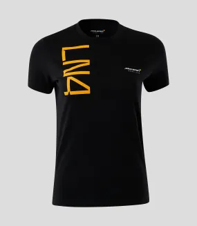 McLaren F1 Woman's Lando Norris Core T-Shirt- Black