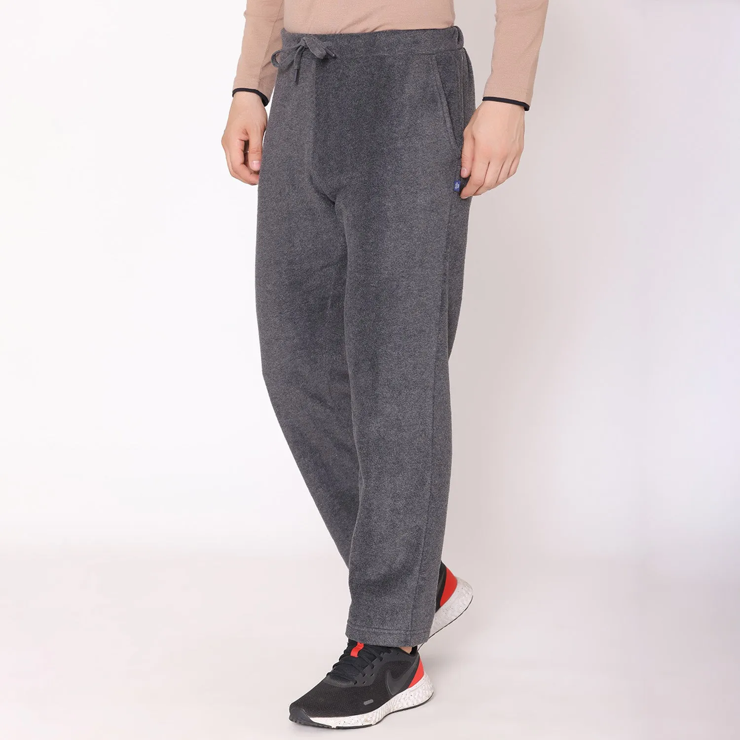 Men Regular Fit Polar Track Pants - Anthra