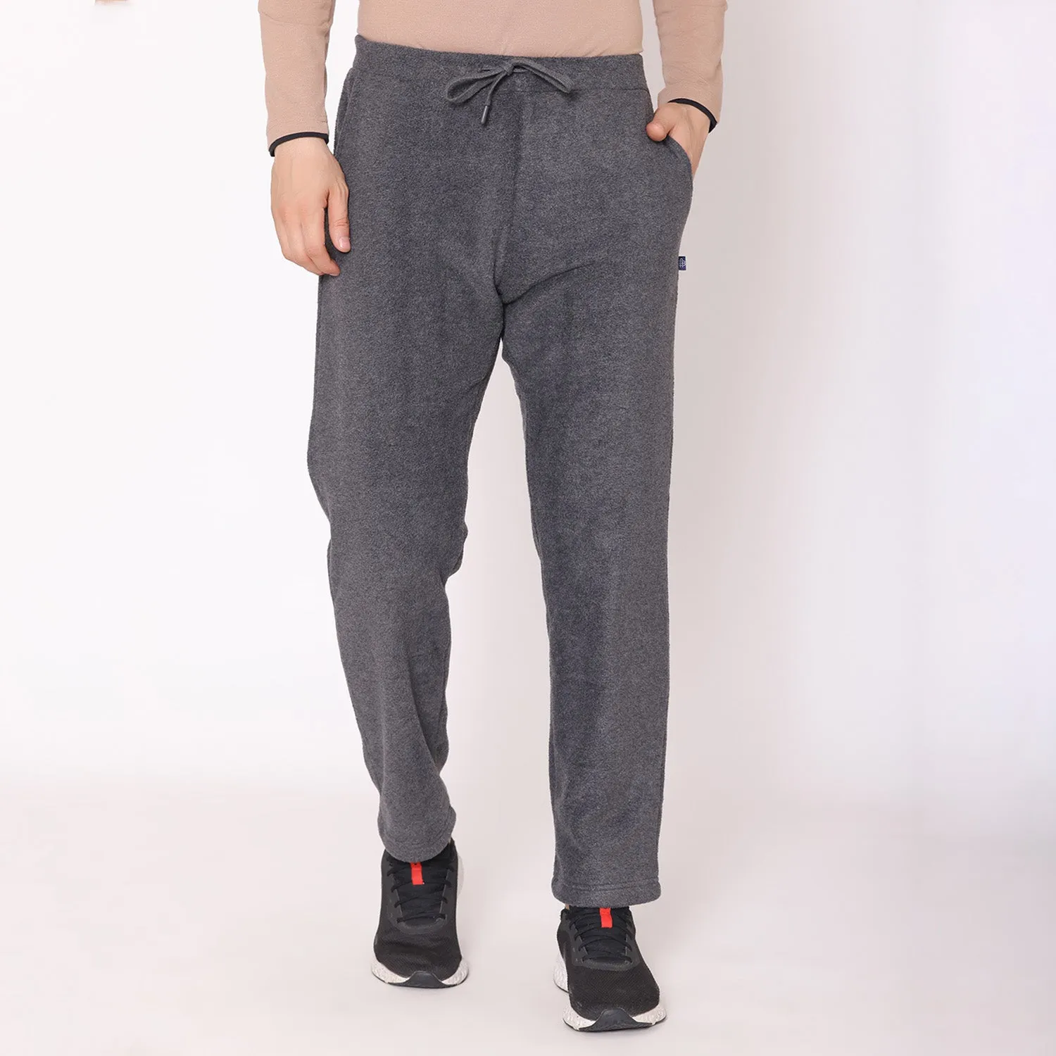 Men Regular Fit Polar Track Pants - Anthra