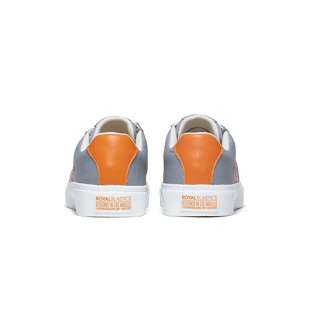 Men's Cruiser White Gray Orange Nylon Low Tops 00801-882