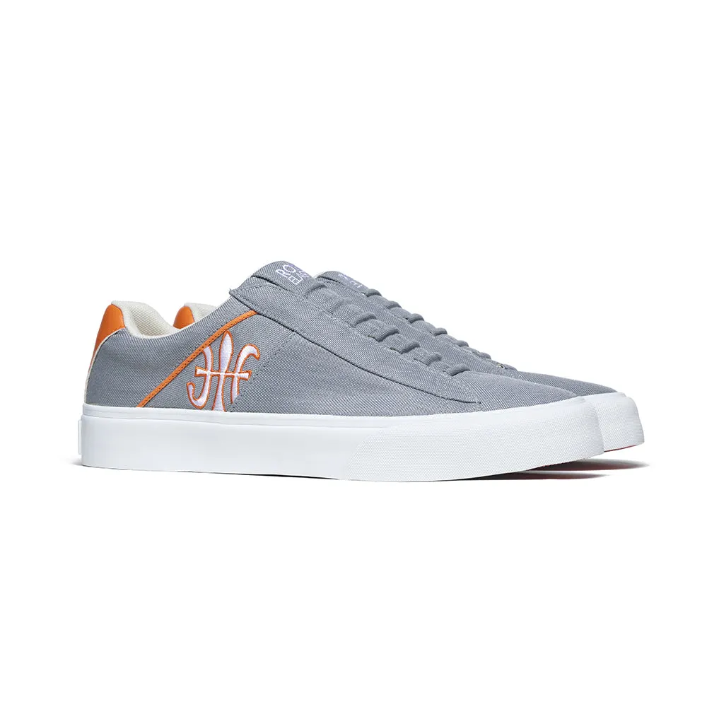 Men's Cruiser White Gray Orange Nylon Low Tops 00801-882