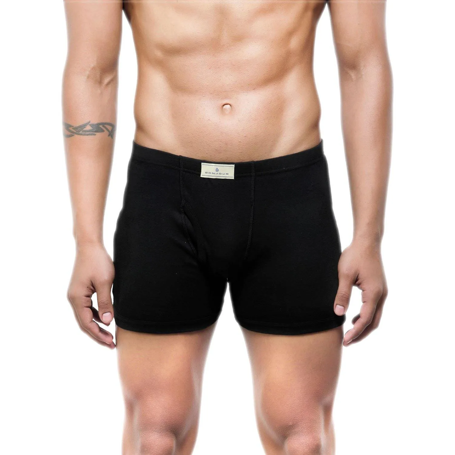 Men's Mid-Rise Classic Cotton Trunks - Pack Of 2